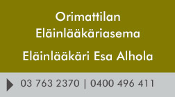 Orimattilan Eläinlääkäriasema Eläinlääkäri Esa Alhola logo